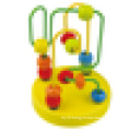 Wooden Beads Playing Wooden Activity Cube For Children